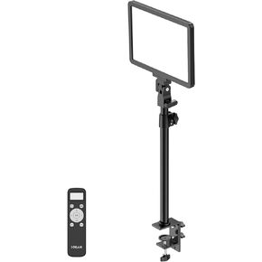 Sokani P25 Key Light, Professional Studio 12.6" 2500 Lumens 25W LED Panel Video Light, Color Adjustable, Remote Controller, Light for Streaming, Record Videos, Zoom Meetings, Metal Desk Mount Stand