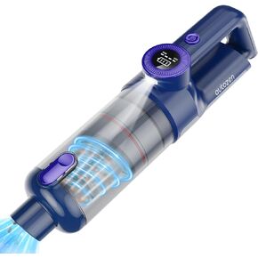 Cyclone Handheld Vacuum Cordless, 17000PA Strong Suction Car Vacuum with Brushless Motor, 30 Mins Runtime, Support QC3.0 Fast Charge, 1.4lbs Lightweight Hand Vacuum for Car, Pet and Home Cleaning in Kuwait