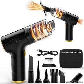 DEIFO Car Vacuum Portable Cordless Cleaner-High Power 9000PA Suction,3-in-1 Car Vacuum Cleaner is Compact and Portable, Suitable for Pets, Cars, Offices and Homes