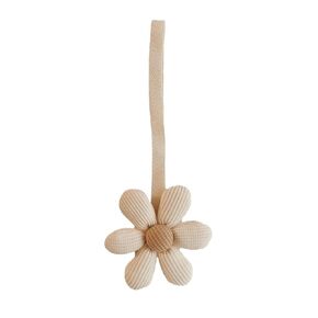 White Stylish Flower Pacifier Pendant Fashionable Pacifier Holder Ornament Keep Your Pacifier Secure and Fashionable Gift Soft Cloth Pacifier Leash,Pacifiers, Teethers and Teething Relief