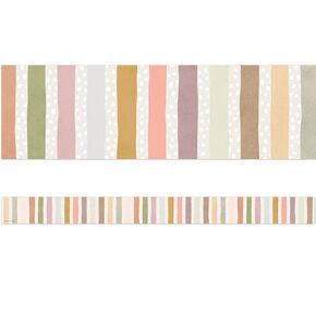 Teacher Created Resources Terrazzo Tones Stripes Straight Border Trim (TCR7212)