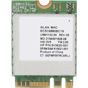 AC Wireless Network Card, RTL8821CE Network Card 433M High Speed Transmission for Laptops Desktops RTL8821CE