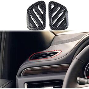 Fewshaw Carbon Fiber Air Vent AC Outlet Cover Trim Above Dashboard Accessories For 2021-2023 Chevy Tahoe Suburban For 2021-2023 GMC Yukon