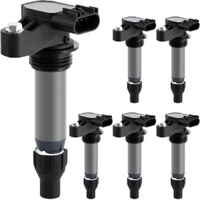 Ignition Coil Pack Set of 6 Replacement for Buick Enclave Cadillac CTS GMC Acadia Chevy Camaro Malibu Impala Traverse Pontiac Saab Saturn Outlook Suzuki, Replaces# GN10494 D515C UF569 C1555