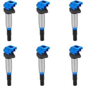 Ignition Coil Pack for BMW 1 Series M 128i 135i 320i 323i 325i 325Xi 328i 328Xi 330Ci 330i 330Xi 335i xDrive 335is 335xi 525i 525xi 528i 528xi 530i 530xi 535i GT 535xi 740i 740Li X3 X5 X6 Z4, 6 Pcs
