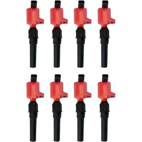MAS Set of 8 Green Ignition Coils Pack Compatible with Ford F150 F250 E350 Crown Victoria Expedition Mustang Lincoln Navigator Town Car Mercury 4.6L 5.4L Replacement For DG508 DG457 DG472