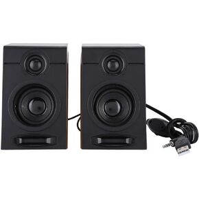 Wendry Computer Speakers, Heavy Bass Computer Speakers HiFi Sound Computer Subwoofer with Non-Slip Mat Suitable for TV, Computer, Tablet PC, Phone and Other Audio Devices