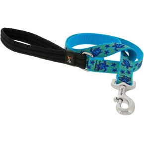 LupinePet Originals 1" Turtle Reef 2-Foot Traffic Lead/Leash for Medium and Larger Dogs