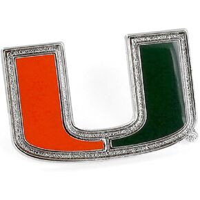 Aminco NCAA Miami Hurricanes Team Logo Pin, team color
