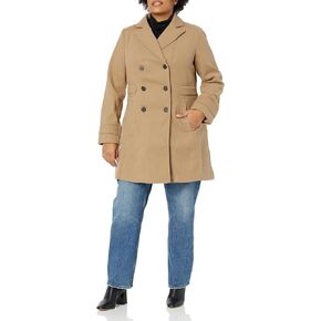 EVANS Women's Plus Size Coat Military