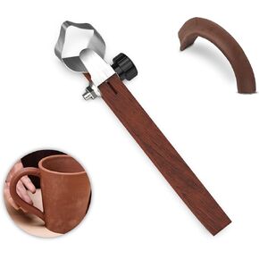 GEOCCI الفخار مقبض صنع أداة الفخار نحت أدوات النحت مكشطة الفخار الطين الطارد أداة مقبض شكل أداة لصنع كوب الشاي القدح مقبض الكأس (نمط A1) in Kuwait