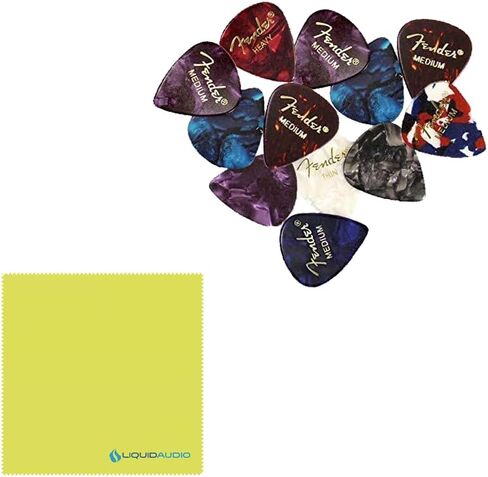 Fender Telecaster Guitar Squier Affinity Series لوحة أصابع الغار الهندية، حزمة بيضاء أوليمبية مع 12x ريشة جيتار فندر وقطعة قماش لتلميع الأدوات الصوتية السائلة in Saudi Arabia
