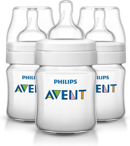 Philips Avent Anti-colic Baby Bottles Clear, 4oz, 3 Piece in Kuwait