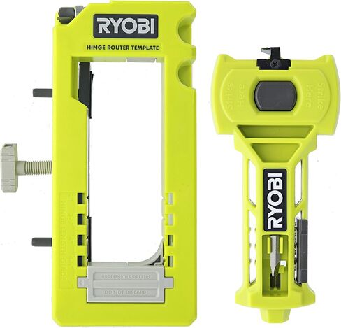 Ryobi A99HT3 Door Hinge Installation Kit/Mortiser Template Bundled with Ryobi A99LM2 Door Latch for Accurate Chiseling and Scoring (1) in Saudi Arabia