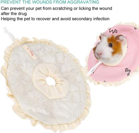 Rabbit Protective Collar, Hamster Rabbit Protection Cone Neck Recovery Collar Small Pet Elizabeth Collar for Small Pet in Saudi Arabia