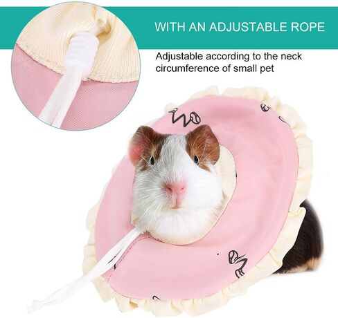 Rabbit Protective Collar, Hamster Rabbit Protection Cone Neck Recovery Collar Small Pet Elizabeth Collar for Small Pet in Saudi Arabia