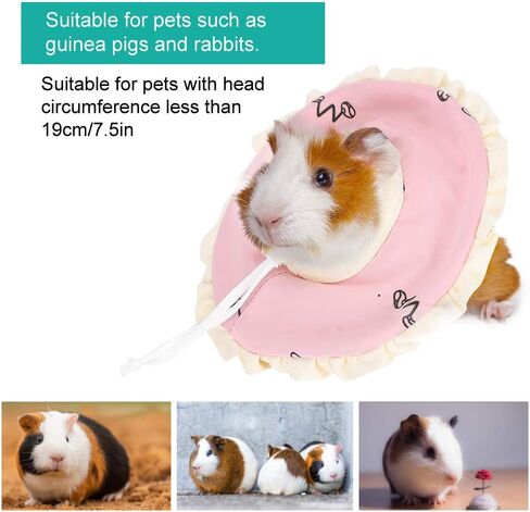 Rabbit Protective Collar, Hamster Rabbit Protection Cone Neck Recovery Collar Small Pet Elizabeth Collar for Small Pet in Saudi Arabia