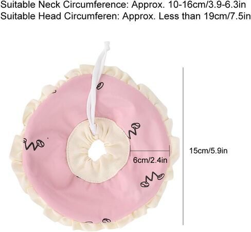 Rabbit Protective Collar, Hamster Rabbit Protection Cone Neck Recovery Collar Small Pet Elizabeth Collar for Small Pet in Saudi Arabia