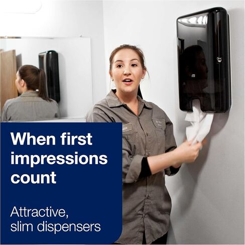 Tork Xpress Multifold Paper Towel Dispenser, Black, H2, One-at-a-Time dispensing, Elevation Range, 552028 in Saudi Arabia