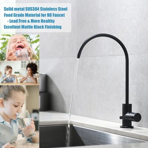 Havin Gold Drinking Water Faucet,Brushed Gold Reverse Osmosis Faucet,Water Filter Faucet for Kitchen Sink Use,Beverage Faucet,Lead-Free Stainless Steel(Brushed Gold) in Saudi Arabia