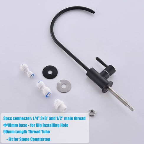 Havin Gold Drinking Water Faucet,Brushed Gold Reverse Osmosis Faucet,Water Filter Faucet for Kitchen Sink Use,Beverage Faucet,Lead-Free Stainless Steel(Brushed Gold) in Saudi Arabia