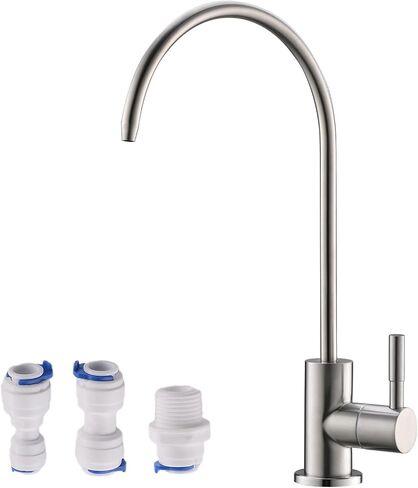 Havin Gold Drinking Water Faucet,Brushed Gold Reverse Osmosis Faucet,Water Filter Faucet for Kitchen Sink Use,Beverage Faucet,Lead-Free Stainless Steel(Brushed Gold) in Saudi Arabia