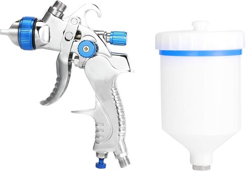 مجموعة مسدس رش HVLP، مجموعة بنادق رش الطلاء HVLP 600CC بخاخ طلاء السيارات مع 3 فوهات in Saudi Arabia