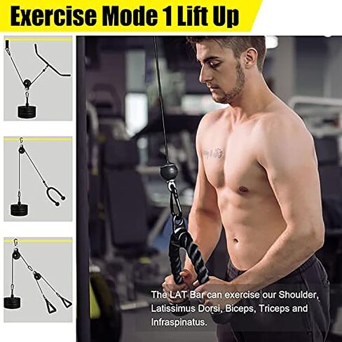 نظام بكرة الصالة الرياضية المنزلية من GAGAGYM، نظام بكرة تمرين ثلاثية الرؤوس من أجل سحب LAT، حليقة العضلة ذات الرأسين، ثلاثية الرؤوس، الأكتاف، الظهر، تمرين الساعد، نظام بكرة كابل الوزن لرف القرفصاء، المرآب in Kuwait