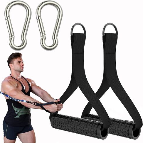 مقابض تمارين الصالة الرياضية شديدة التحمل، مقابض آلة الكابلات، مقابض استبدال بكرة آلة الكابل، أنظمة البكرة، البيلاتيس، أشرطة المقاومة، مقابض مقاومة للعرق لمدرب القوة in Kuwait