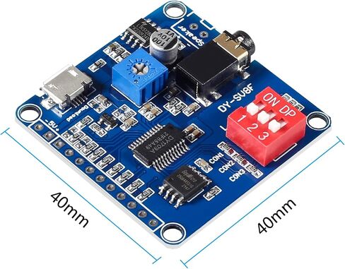 4Pcs Voice Sound Playback Module Board MP3 Player 5W Music Player Voice Serial Control Trigger Amplifier Class D Board in Saudi Arabia