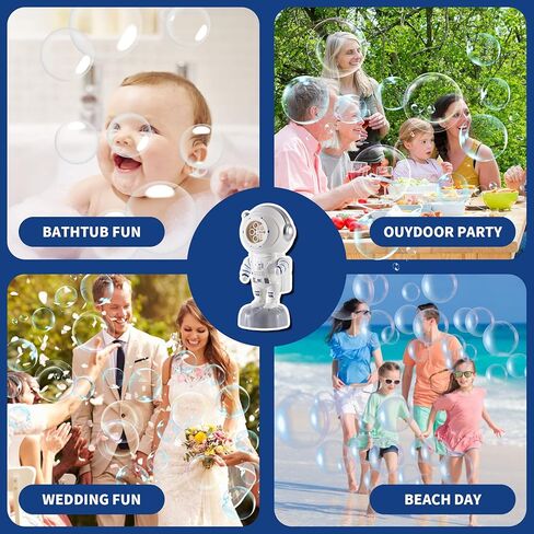 Bubble Machine, Automatic Bubble Blower with 360 Degree Rotation, Portable Bubble Machine for Kids and Toddler with 5000+ Bubbles Per Minute, Outdoor Toys Bubble Maker for Parties, Birthday, Wedding in Kuwait