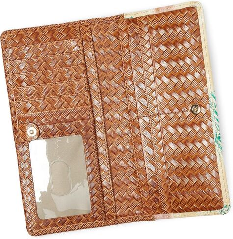 Brahmin Women's Ady Wallet, Honey Brown Copa Cabana in Kuwait