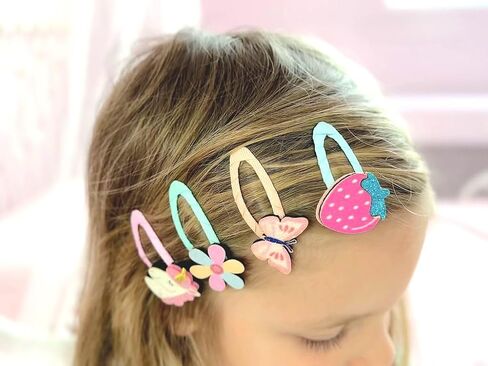 Glitter Hair Clips for Girls Accessories - 10 Pairs 20 Pcs Sparkly Non-Slip Metal Snap Clip, Hair Barrettes for Women, Baby Girls Hair Accessories for Little Kids, Children & Teens in Saudi Arabia