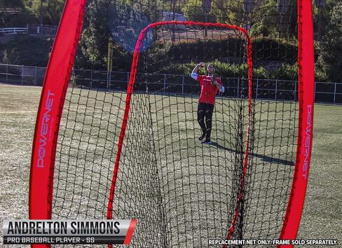 PowerNet Infielder Training Net for Baseball Softball Drills (NET ONLY) Replacement | Heavy Duty Knotless | Durable PU Coated Polyester | Double Stitched Seams for Extra Strength in Saudi Arabia