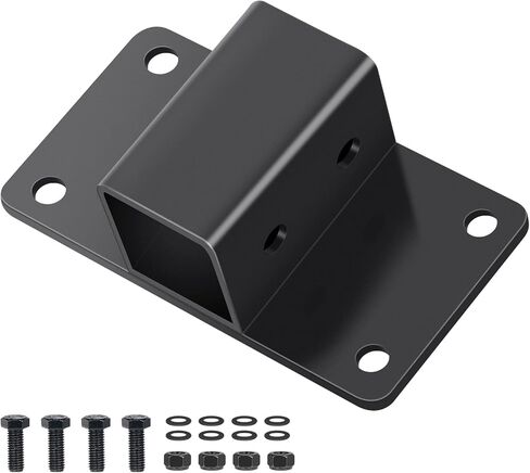 مسمار على وصلة الاستقبال لدلو الجرار 2 بوصة مع فتحة مركزية 5/8 بوصة فئة 3 أقصى قدرة سحب 6000 رطل تعمل بشكل جيد لدلو الجرار، RV، UTV، الشاحنة، أسود in Kuwait