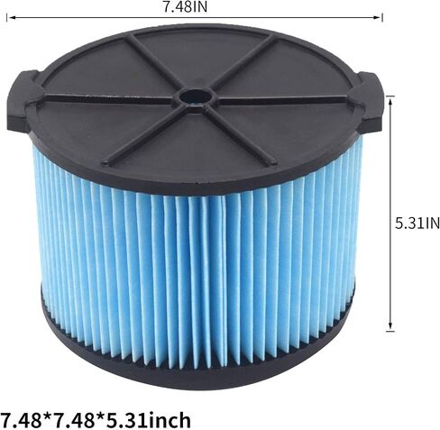 VF3500 26643 3-Layer Fine Filter for 3-4.5 Gallon Wet Dry Vac WD3050 WD4050 WD4070 WD4522 4000RV, 4500RV. Half Height in Saudi Arabia
