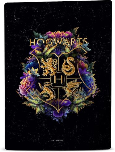 تصميمات حافظة الرأس مرخصة رسميًا من Harry Potter Hogwarts Crest Graphics Vinyl Faceplate ملصق غطاء لاصق جلدي للألعاب متوافق مع وحدة تحكم Sony Playstation 5 PS5 Disc Edition in Kuwait