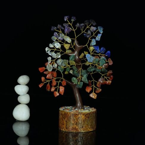 Chakra Tree of Life, Money Trees, Spiritual Gifts, Office Decor for Women Desk, Artificial Bonsai Tree, Gemstones and Crystals, Crystal Trees, Hippie Crystals, 7 Chakras Decor, Stone Bonsai Tree in Saudi Arabia