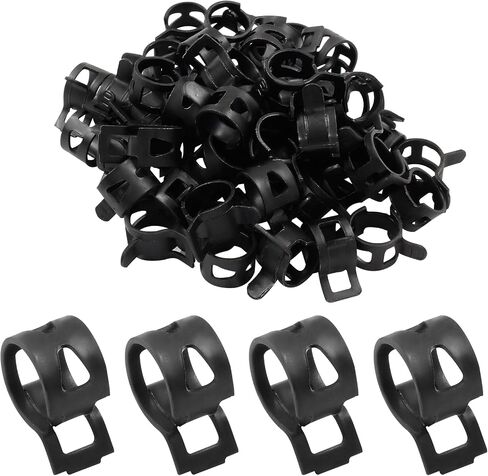 50 Pcs 6mm ID Spring Band Clamps - 3/16" Fuel Hose Clamps Fasteners Secure Fuel Hose Fasteners for Air Tube and Water Pipe in Saudi Arabia