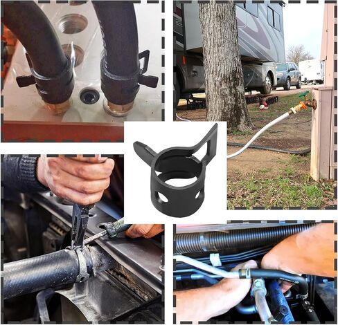 50 Pcs 6mm ID Spring Band Clamps - 3/16" Fuel Hose Clamps Fasteners Secure Fuel Hose Fasteners for Air Tube and Water Pipe in Saudi Arabia