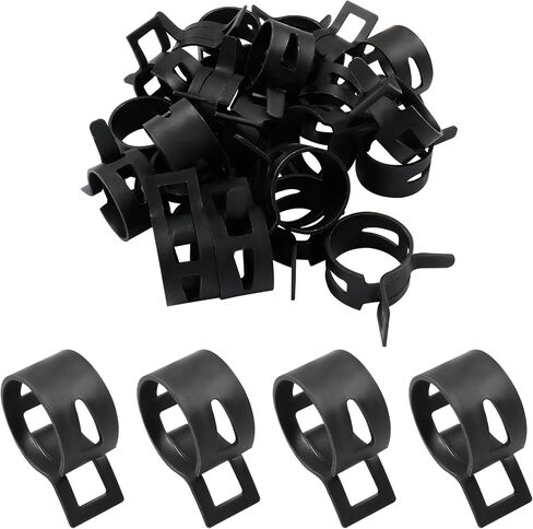 50 Pcs 6mm ID Spring Band Clamps - 3/16" Fuel Hose Clamps Fasteners Secure Fuel Hose Fasteners for Air Tube and Water Pipe in Saudi Arabia
