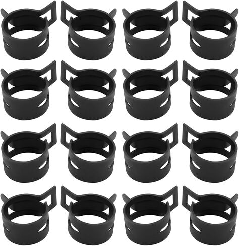 50 Pcs 6mm ID Spring Band Clamps - 3/16" Fuel Hose Clamps Fasteners Secure Fuel Hose Fasteners for Air Tube and Water Pipe in Saudi Arabia