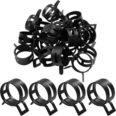 50 Pcs 6mm ID Spring Band Clamps - 3/16" Fuel Hose Clamps Fasteners Secure Fuel Hose Fasteners for Air Tube and Water Pipe in Saudi Arabia