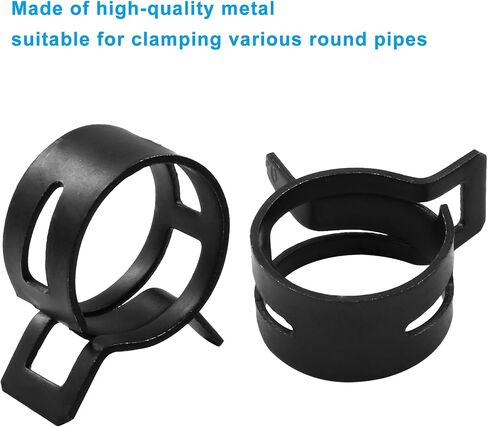 50 Pcs 6mm ID Spring Band Clamps - 3/16" Fuel Hose Clamps Fasteners Secure Fuel Hose Fasteners for Air Tube and Water Pipe in Saudi Arabia