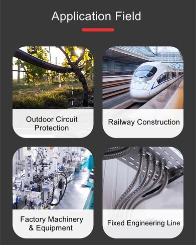 Fielect Flexible Metal Conduit Φ10 Corrugated Tubing Wire Conduit Pipe Tubes Wire Loom Tubing Steel Conduit Flexible Cover,2 Meter in Saudi Arabia