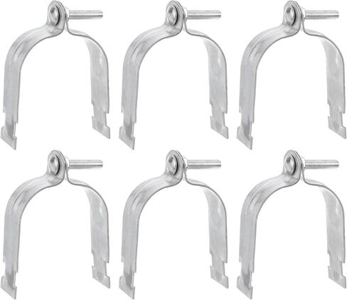 uxcell 4-1/2" EMT Strut Clamps Steel for Rigid Conduit and Pipe 6Pcs Universal EMT Strut Clamps with Bolt and Nut for Rigid Conduit and EMT in Saudi Arabia
