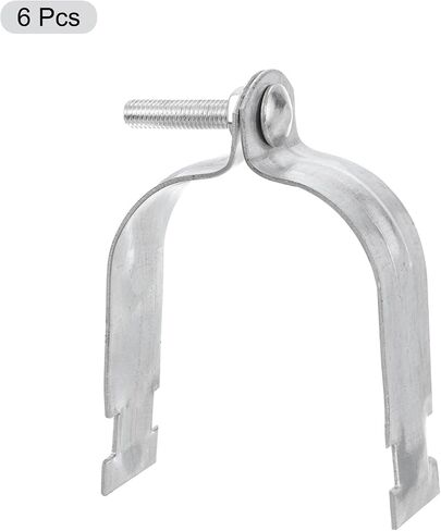 uxcell 4-1/2" EMT Strut Clamps Steel for Rigid Conduit and Pipe 6Pcs Universal EMT Strut Clamps with Bolt and Nut for Rigid Conduit and EMT in Saudi Arabia