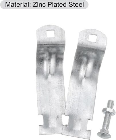 uxcell 4-1/2" EMT Strut Clamps Steel for Rigid Conduit and Pipe 6Pcs Universal EMT Strut Clamps with Bolt and Nut for Rigid Conduit and EMT in Saudi Arabia