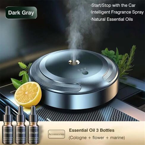 Car Diffusers for Essential Oils USB Smart Car Diffuser Air Freshener Ultrasonic Mist Car Scent Diffuser Mini Wireless Humidifier for Car,B in Saudi Arabia