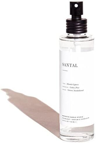 Brooklyn Candle Studio Santal Room Mist - Long Lasting Fragrance Spray for Body & Linens, Air Freshener for Bathroom & Bedroom, Clean Ingredients in Saudi Arabia